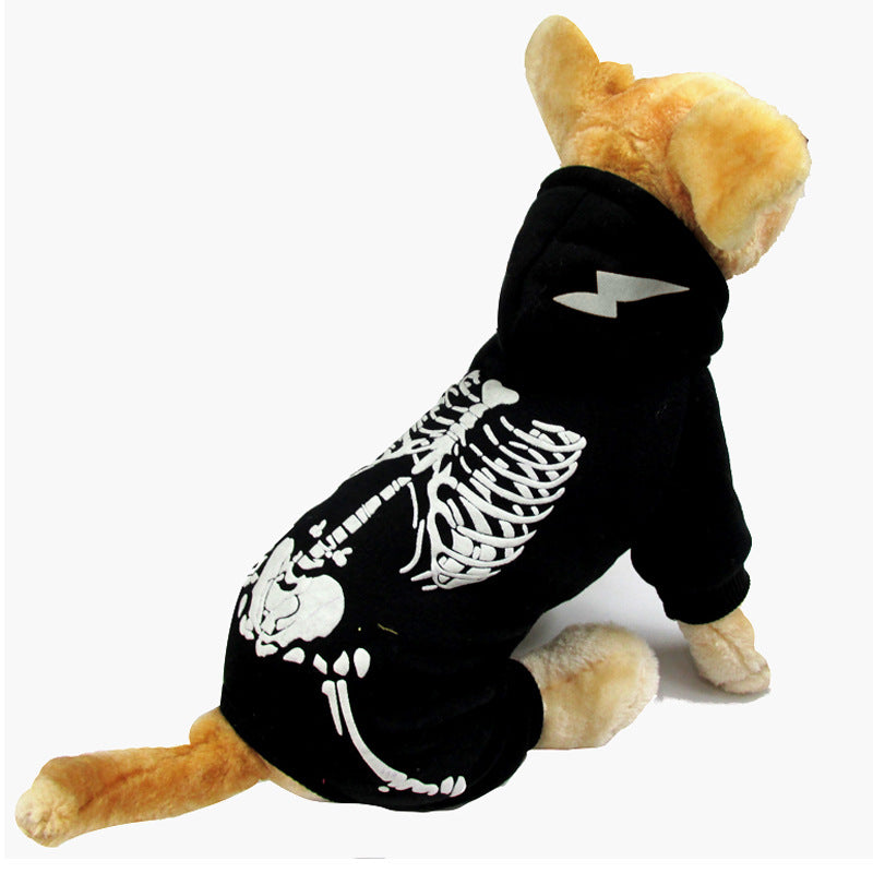 Skull Print HoodieJumpsuits