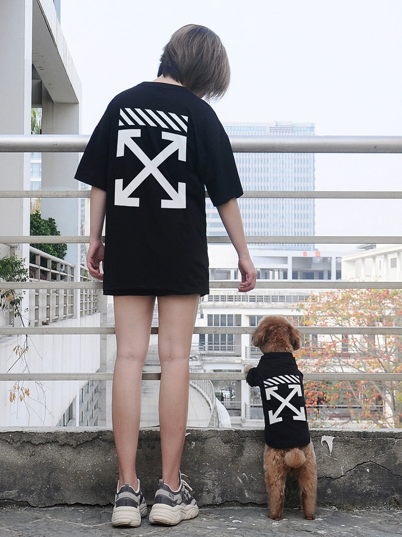 Parent & Fur Baby Match Clothes ( Paw White)