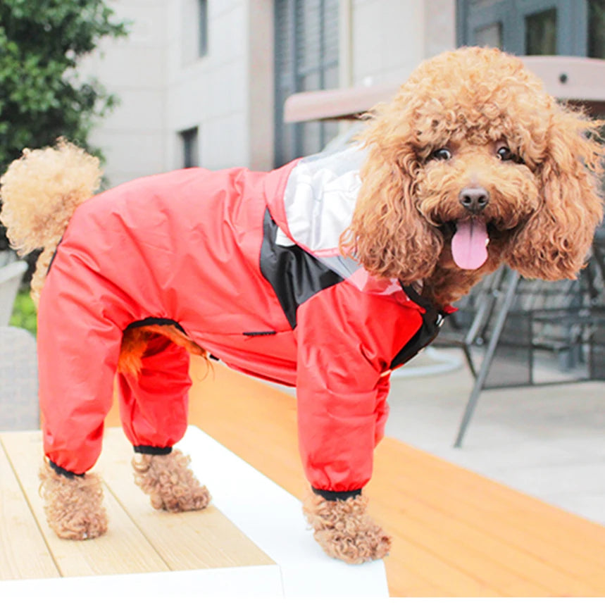 T.D.F Ultimate Waterproof Dog Raincoat Jumpsuit