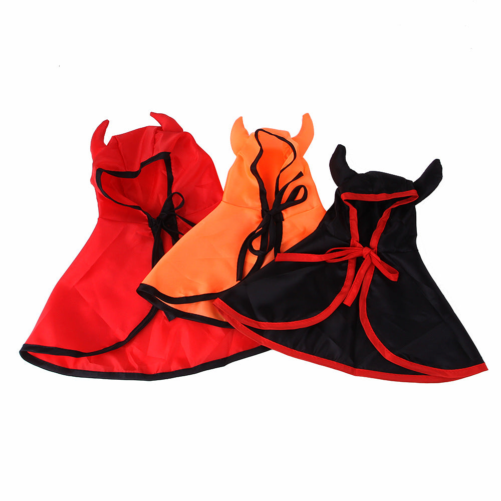 Halloween Costume Horn Cloak Cape