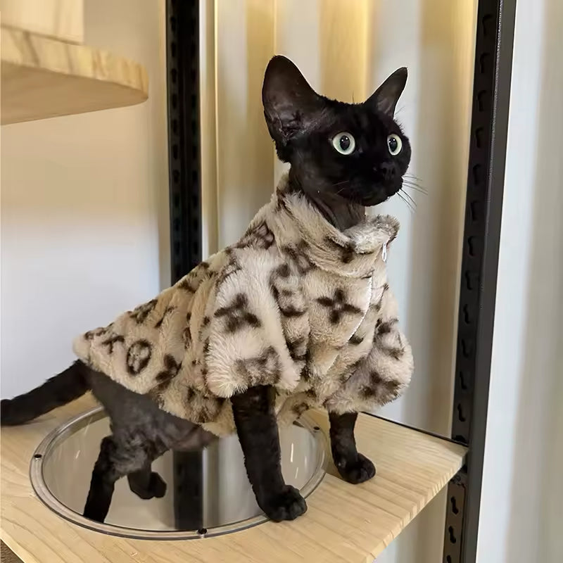Chewy Vuitton Plush Luxury Zip Jacket