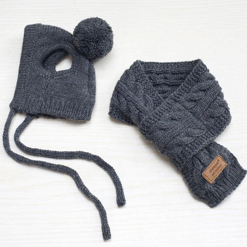 Cozy Pom Hat & Scarf Knit Set
