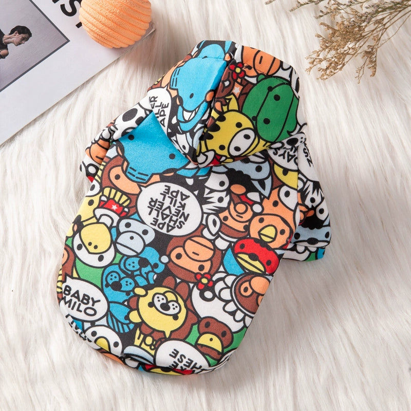 Cyber Celebrity Dog Clothes Autumn and Winter Clothing