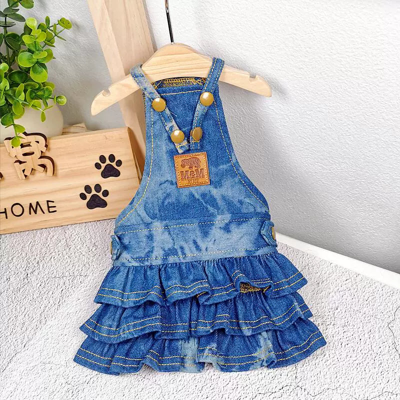 Denim Jumpsuit Skirt