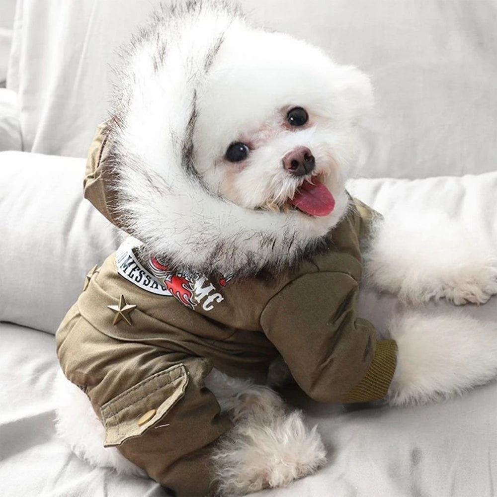 ❄️ Faux Fur Hooded Winter Jumpsuit
