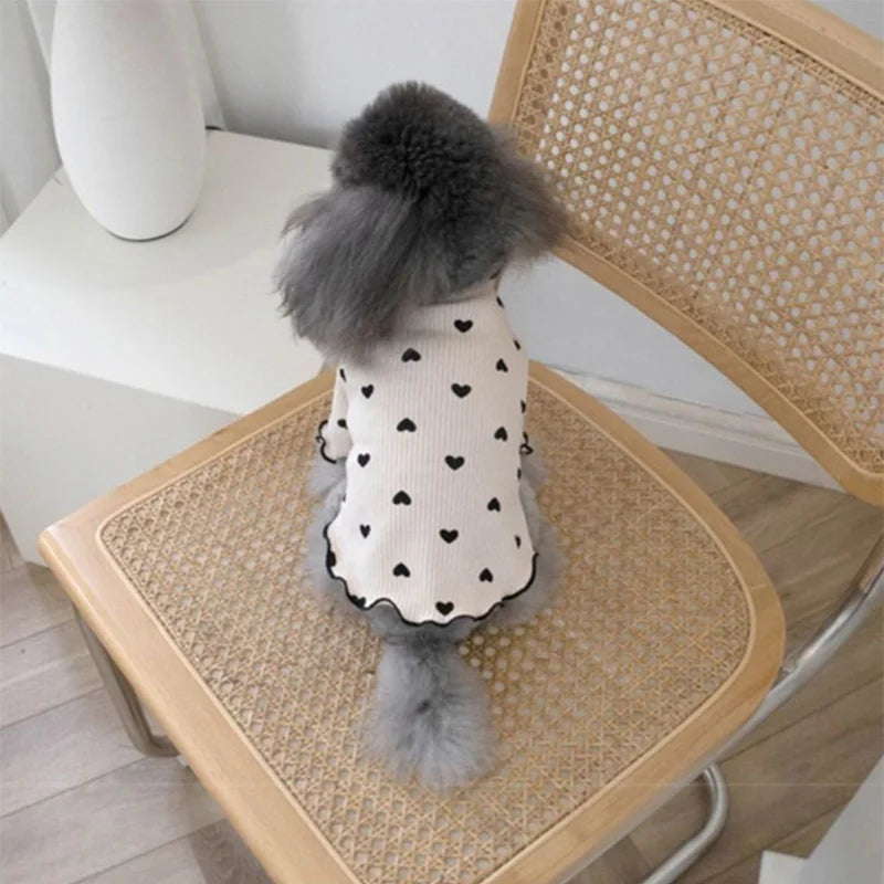 Snuggle & Style: The Hearts Ribbed Tee