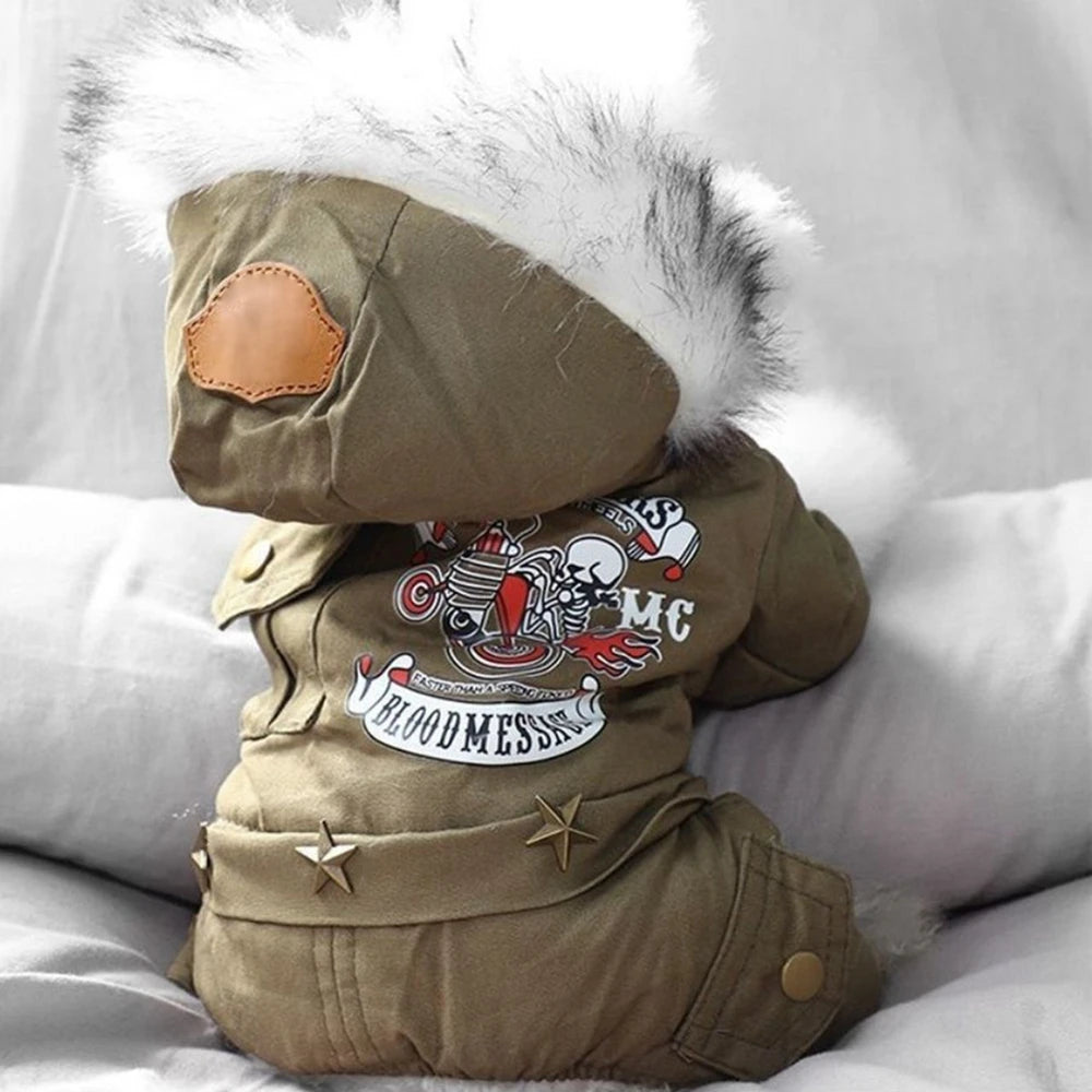 ❄️ Faux Fur Hooded Winter Jumpsuit