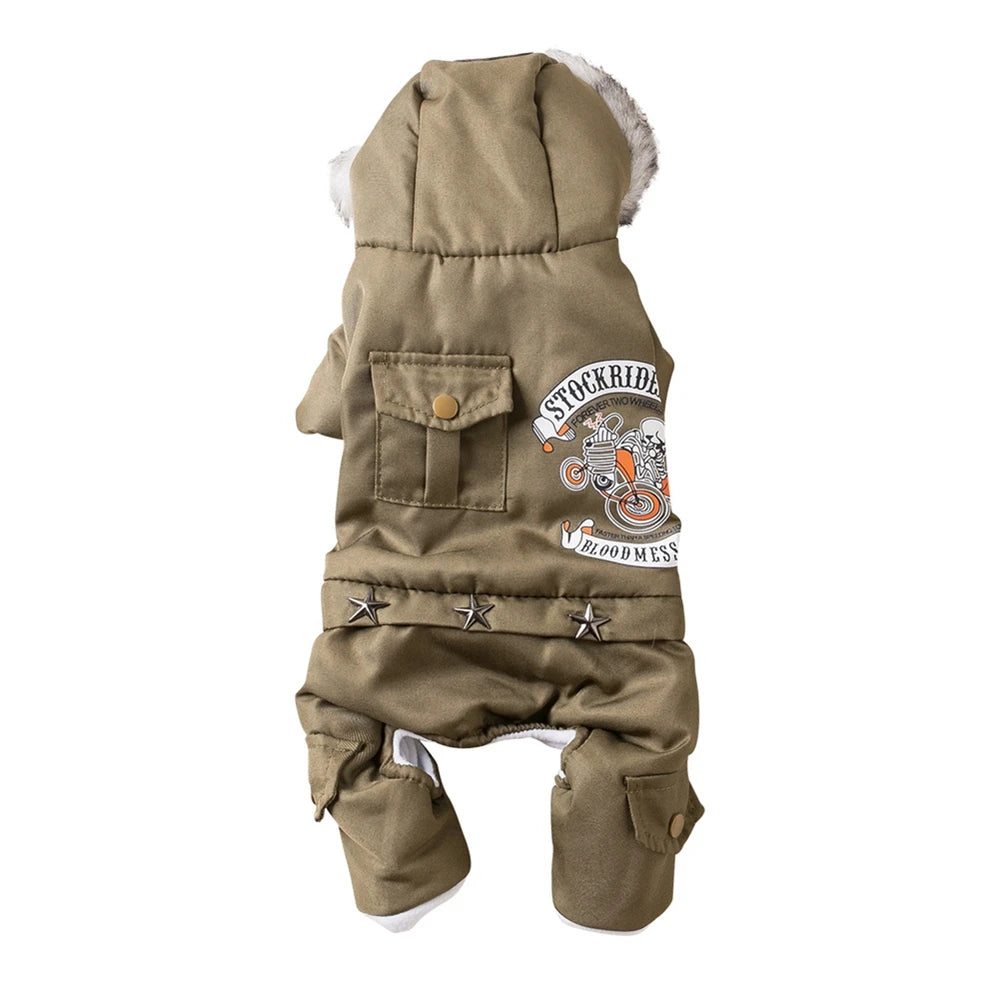 ❄️ Faux Fur Hooded Winter Jumpsuit
