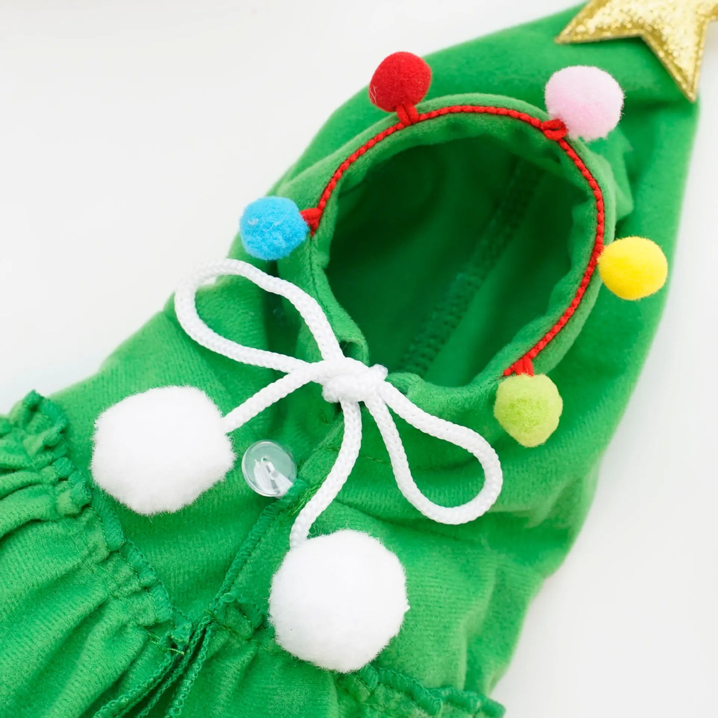 Twinkle Tree Pup Costume Holiday Christmas Tree Hooded Dress