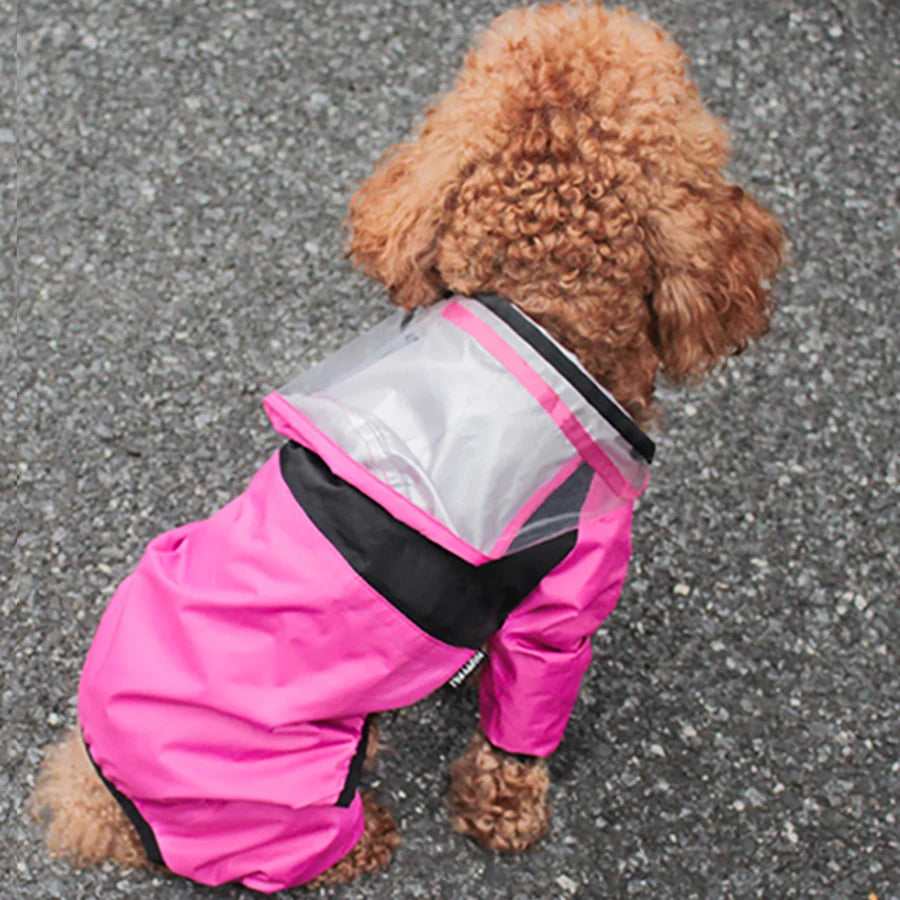 T.D.F Ultimate Waterproof Dog Raincoat Jumpsuit