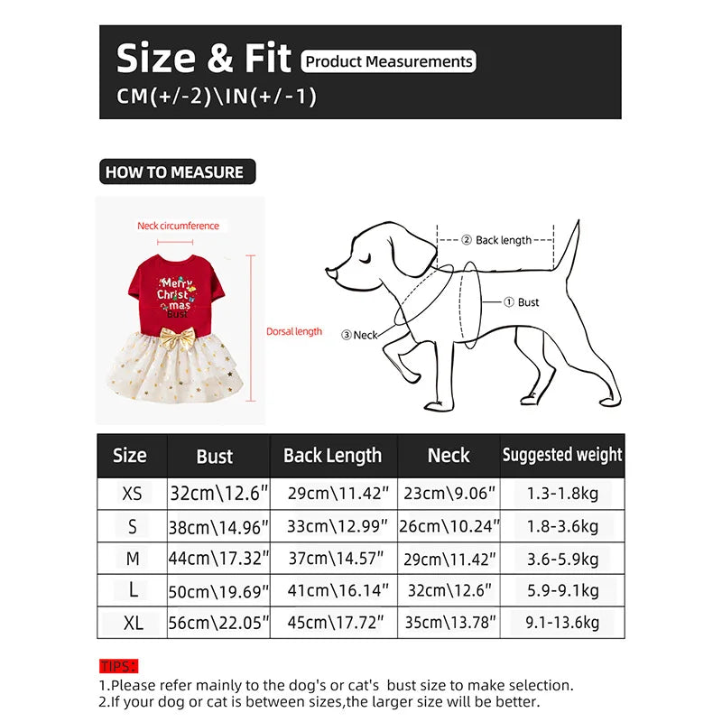 Christmas Doggie Holiday Dress
