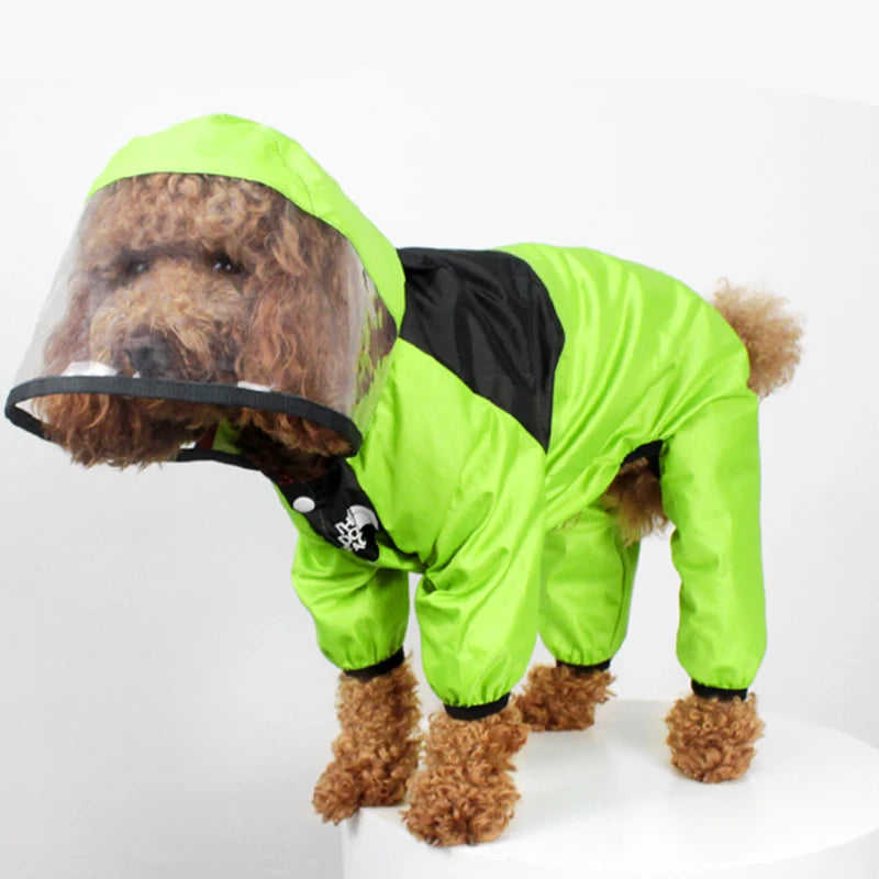 T.D.F Ultimate Waterproof Dog Raincoat Jumpsuit