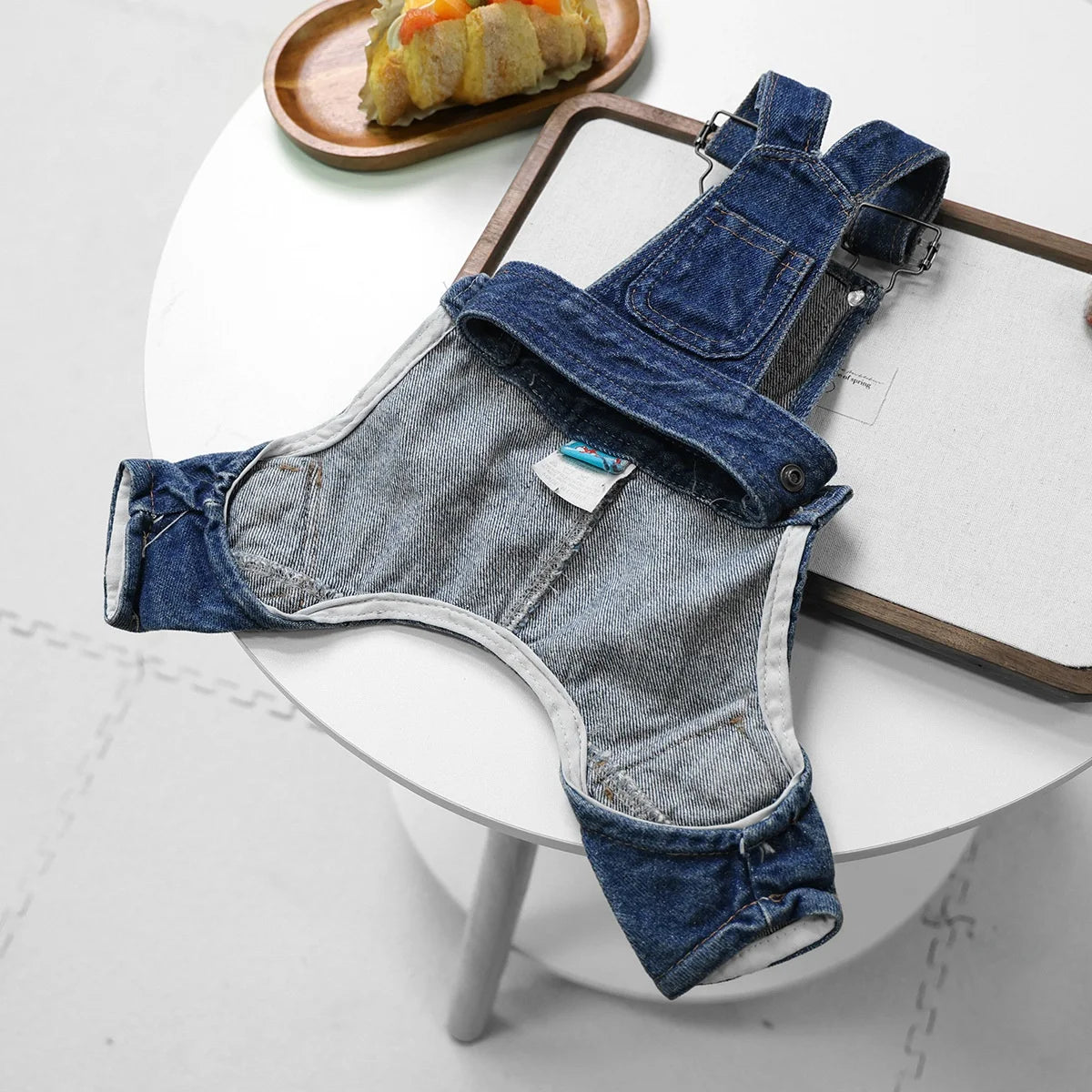 Vintage Blue Denim Washed Overalls