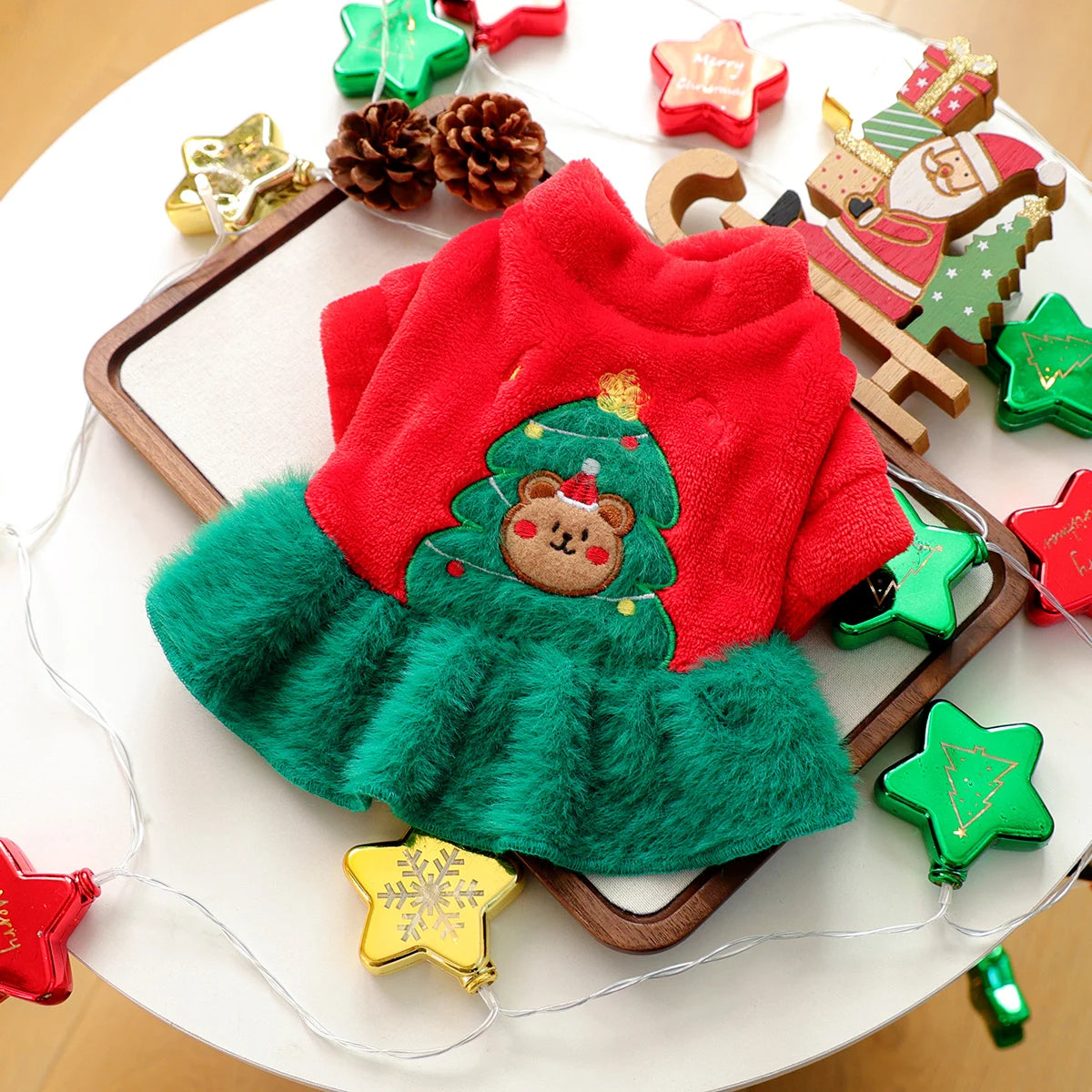 Christmas Tree Bear Skirt